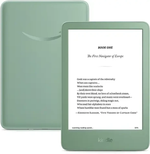 Amazon Kindle (2024) bez reklám zelená / Čítačka e-kníh / 6" / 16GB / Wi-Fi / BT / USB-C (B0DDZT2Z1L)