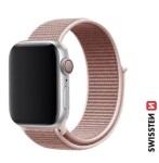 Swissten Nylonový remienok pre Apple Watch 42/44/45/49mm ružovo-zlatá (46000714)