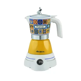 Ariete Moka Positano modrá, žltá / Elektrická moka kanvica / 400 W (1358PO)