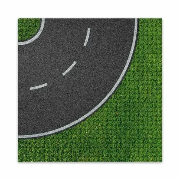 BRIXIES PLUS 225.006 Dizajnová podložka na stavanie - zákruta 25,5 x 25,5 cm