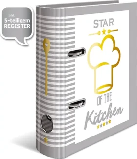 Herma Star of the Kitchen / Zakladač na recepty / A5 / viacfarebný / chrbát 7 cm (15416)
