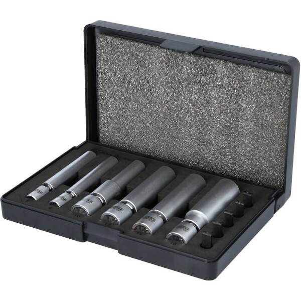 KS Tools 500.7325 1/4" + 3/8" špeciálna súprava žhaviacich a zapaľovacích sviečok s kĺbom, 11 ks; 500.7325