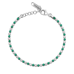 Brosway Trblietavý tenisový náramok s kubickými zirkónmi Fancy Life Green FLG127