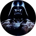 Jedlý papier Star Wars Darth Vader tmavé pozadie 19,5 cm - Pictu Hap - Pictu Hap