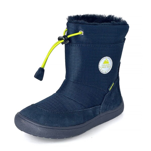 Chlapčenské zimné barefoot topánky PRO-tex HEIKO NAVY - 36