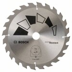 Bosch Accessories Standard 2609256B57 tvrdokovový pílový kotúč 184 x 20 mm Počet zubov (na palec): 24 1 ks; 2609256B57