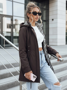 Dámska bunda parka s odnímateľnou kapucňou hnedá FashionStreet TY5392 S