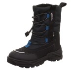 Chlapčenské zimné topánky barefit SNOW MAX Black/Blue Gore-Tex, Superfit , 1-002025-0000, čierna - 28
