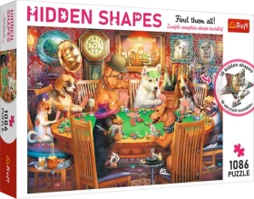 Trefl Puzzle Hidden Shapes: Herný večer