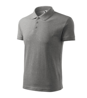 Pánske tričko Pique Polo tmavo šedé XL