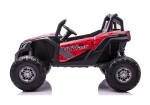 Mamido Detské elektrické auto Buggy UTV-MX 4x4 LCD MP4 Spider lakované červené