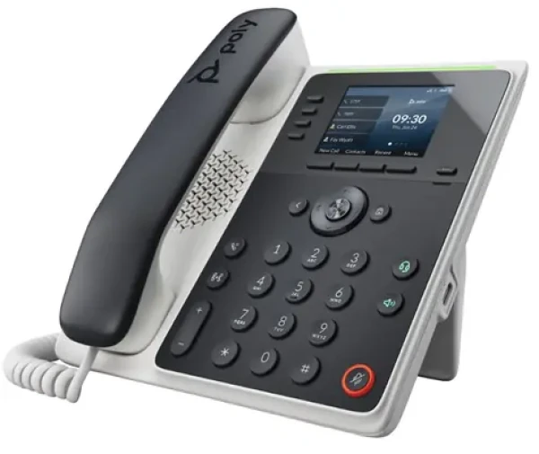 Poly Edge E220 čierna / IP Telefón / 16 liniek / 2.8" displej / BT / USB-C / 2x RJ-45 / PoE (82M87AA)
