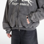 Mikina REPRESENT Pegasus Zip Through Hoodie UNISEX Vintage Grey S