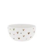 Bastion Collections Keramická miska Hearts in Brown 300 ml