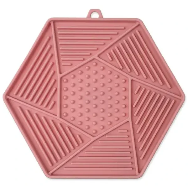 Epic Pet LickSnack Lízacia podložka hexagon svetlo ružový 17x15cm (443-292002)