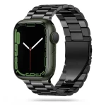 Tech-Protect Stainless Bracelet čierna / Remienok pre Apple Watch / článkový ťah / 42/44/45/49 mm