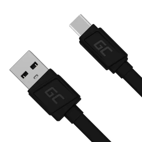 Green Cell KABGC03 čierna / Kábel USB-A (M) - USB-C (M) / 0.25 m / USB 2.0 (KABGC03)