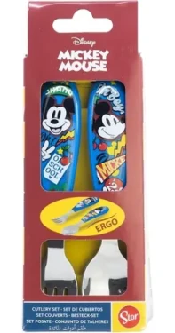 STOR Detský príbor Mickey Mouse / Detský príbor / 2 ks / nerezová oceľ (81118)