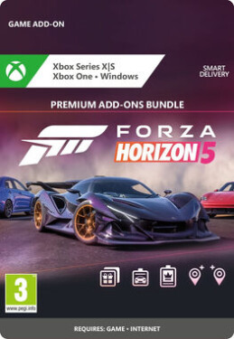 XSX Forza Horizon 5: Premium Add-Ons/El. licencie / Závodné / Angličtina / od 3 rokov / DLC pre Xbox Series (7CN-00086)