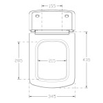 ISVEA - PURITY WC sedátko, SLIM, Soft Close, biela 40S10200I