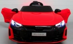 Mamido Elektrické autíčko Audi E-Tron GT s EVA kolesami a červené s diaľkovým ovládaním