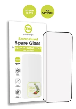 Mobile Origin Screen Guard Spare Glass Full Coverage pre Apple iPhone 16 Pro / náhradné sklo pre inštalačnú sadu (SGA-SP-F-i16Pro)