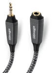 HImage šedá / Audio predlžovací kábel / Jack 3,5 mm (M) - Jack 3,5 mm (F) / 1,5 m