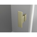 MEXEN/S - Mist H Duo sprchovací kút dvere krídlové 80 x 75, transparent, zlato kartáčovaná - 8A5-080L-075P-50-00 8A5-080L-075P-55-00