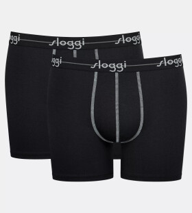 Pánske boxerky Start Short C2P box - BLACK - black 0004 - SLOGGI BLACK 8