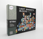 Mamido Mamido Magnetická svietiaca stavebnica guľôčková dráha 292 dielov XXL