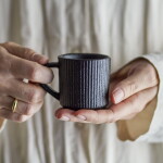 Bloomingville Keramický hrnček na espresso Neri Black 75 ml