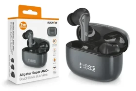 Aligator Bluetooth slúchadlá SUPER ANC+ / čierna (TWS10BK)