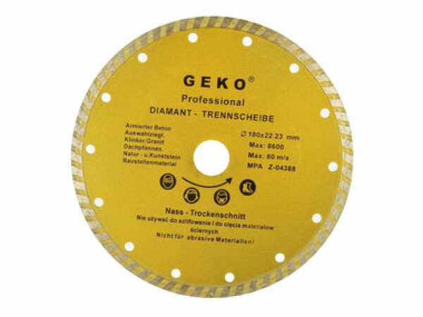 GEKO G00262 / Rezný kotúč diamantový Turbo / 180 x 8 x 22.2 mm (G00262)