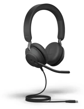 JABRA Evolve2 40 SE Stereo USB-C čierna / Slúchadlá / mikrofón / USB-C / MS (24189-889-889)