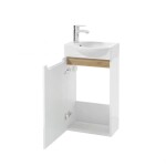 Kúpeľňová skrinka s umývadlom Naturel Stilla 39x60x22 cm biela lesk STILLAD04008UBL STILLAD04008UBL