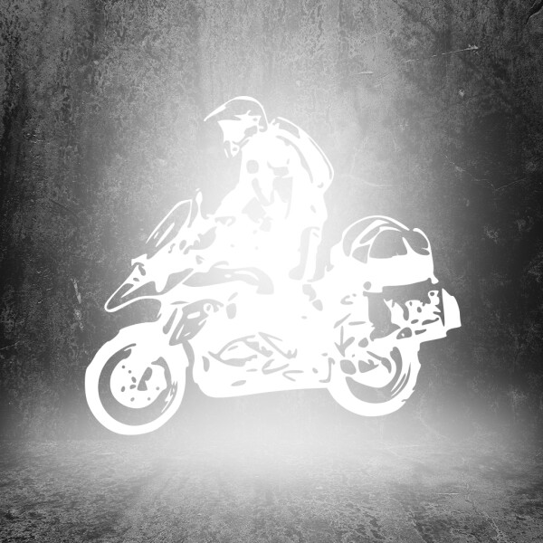 Veselá Stena Samolepka Motorka BMW GS Enduro Farba: bílá, Veľkosť: 100 x 90 cm
