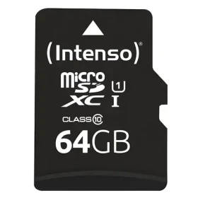 INTENSO 64GB / Pamäťová karta / MicroSDXC / UHS-I / Class 10 / čítanie až 90 MB/s (3423490)