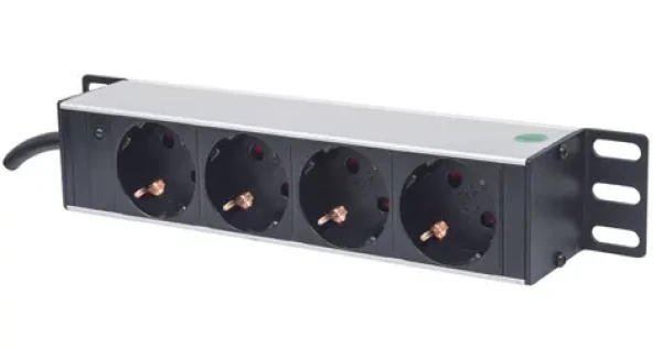 Intellinet / PDU lišta / 1U / 10 "/ 4X zásuvka / 1,8 m kábel (714020)