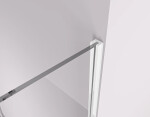 CERANO - Sprchová zástena Walk-in Crystal TL/P - 8 mm - bezvzperový systém - biela matná, transparentné sklo - 140x140x200 CER-8050BD5309