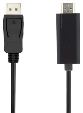 Nedis DisplayPort kábel na HDMI čierny / Kábel DisplayPort na HDMI / 4K 30Hz / Poniklované konektory / 2 m (CCGL37101BK20)