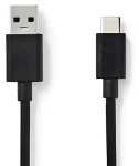 Nedis USB-C - USB-A kábel čierna / Kábel USB / USB 3.0 / 1 m (CCGB61600BK10)