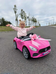 Mamido Mamido Elektrické autíčko Cabrio Fast Wing ružové EVA kolesá