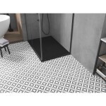 MEXEN/S - Toro obdĺžniková sprchová vanička SMC 100 x 90, čierna, mriežka čierna 43709010-B