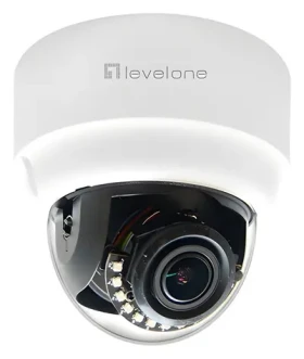 LevelOne HUBBLE Dome biela / IP kamera / 3 MP / H.265 / PoE / IR 20 m (FCS-3303)