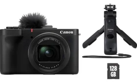 Canon PowerShot V1 VLOGGING Kit / Kompaktný fotoaparát / 3,1x zoom / CMOS / 4K video / Dotykový LCD 3" / Wi-Fi (6390C004)