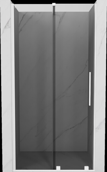 MEXEN/S - Velár posuvné sprchové dvere 90, grafit, biela 871-090-000-41-20