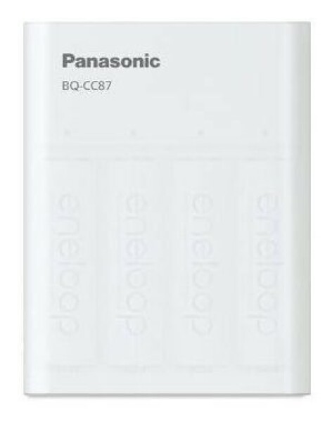 Panasonic Eneloop nabíjačka SMART BQCC87 + 4X AA 2000 mAh / Ni-MH / 4ks (K-KJ87MCD40USB)