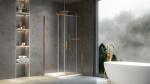 REA/S - Sprchová kabína Montana Gold Brush 140x100 KPL-K2521