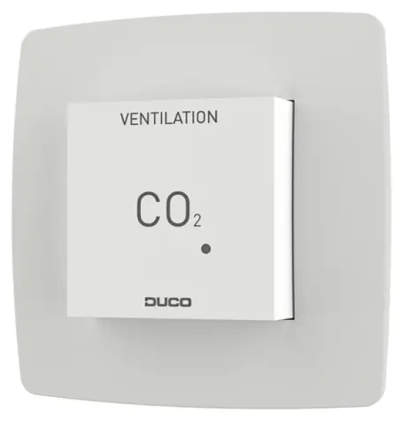 Duco CO2 Room Sensor biela / Senzor CO2 / s ovládaním / RF/káblové (0000-4604)