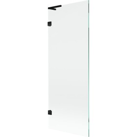 MEXEN/S - Lunar L vaňová zástena FIX 70 x 150, transparent, čierna 897L-070-000-70-00